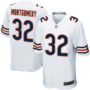 Chicago Bears #32 David Montgomery Draft Game Jersey - Navy